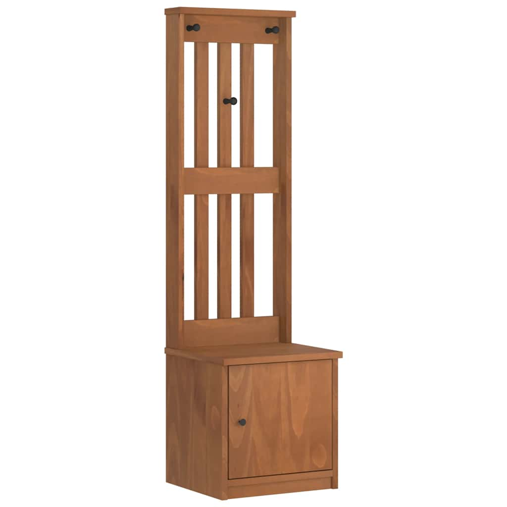 vidaXL Hall Tree SANDENS 45x40x159.5 cm Solid Wood Pine