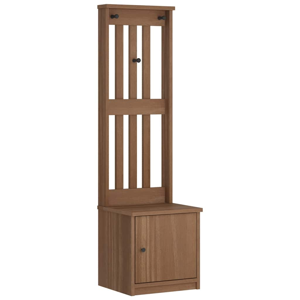 vidaXL Hall Tree SANDENS 45x40x159.5 cm Solid Wood Pine