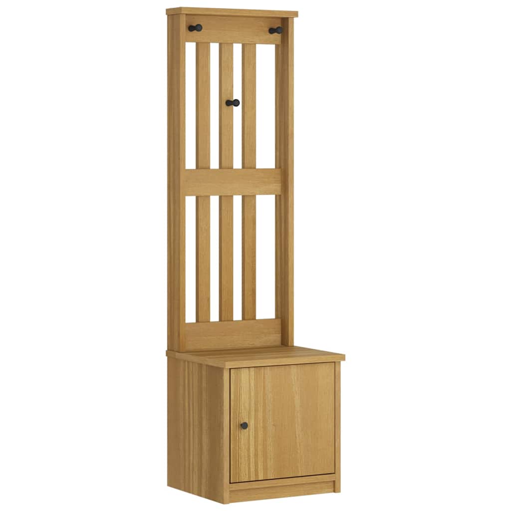 Hall Tree "SANDNES" 45x40x159,5 cm Solid Wood Pine