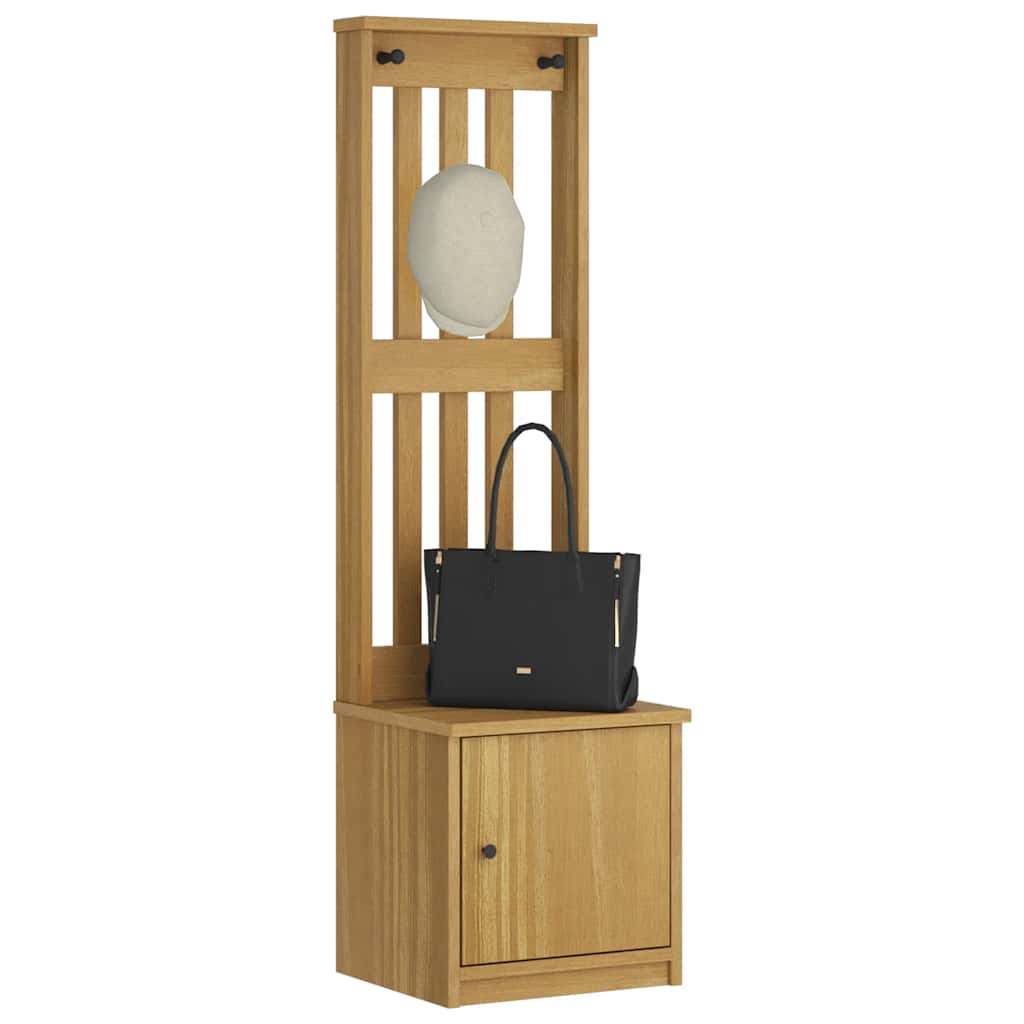 Hall Tree "SANDNES" 45x40x159,5 cm Solid Wood Pine
