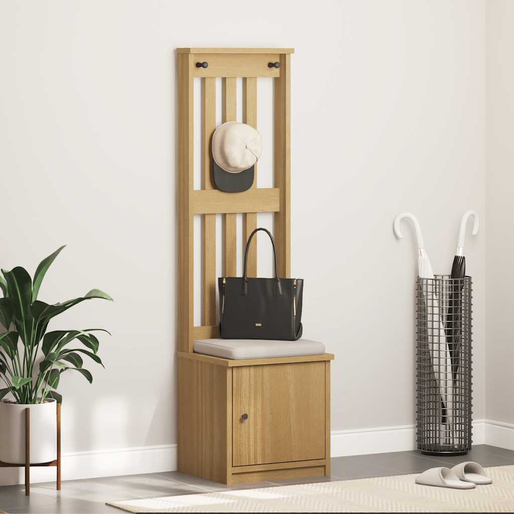Hall Tree "SANDNES" 45x40x159,5 cm Solid Wood Pine