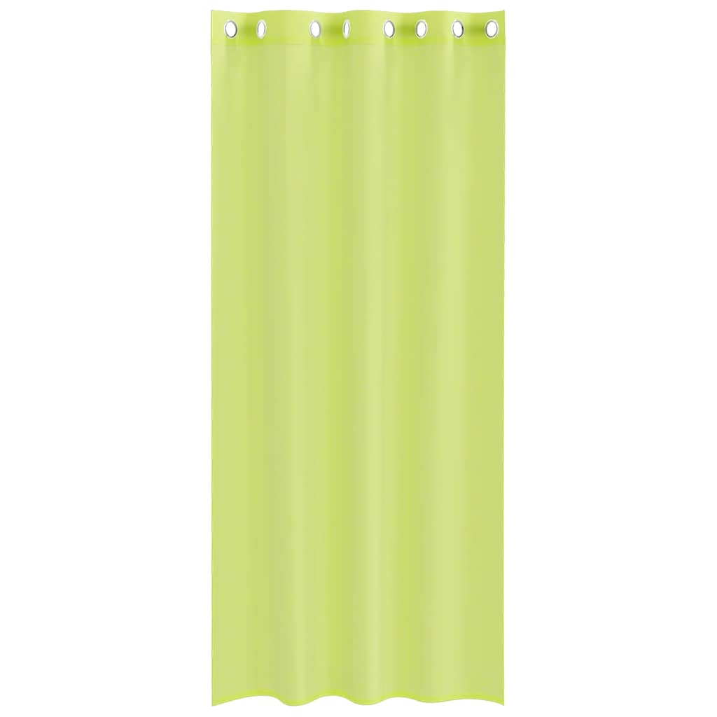 Voile Curtains with Grommets 2 pcs Apple Green 140x225 cm