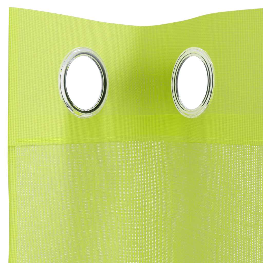 Voile Curtains with Grommets 2 pcs Apple Green 140x225 cm