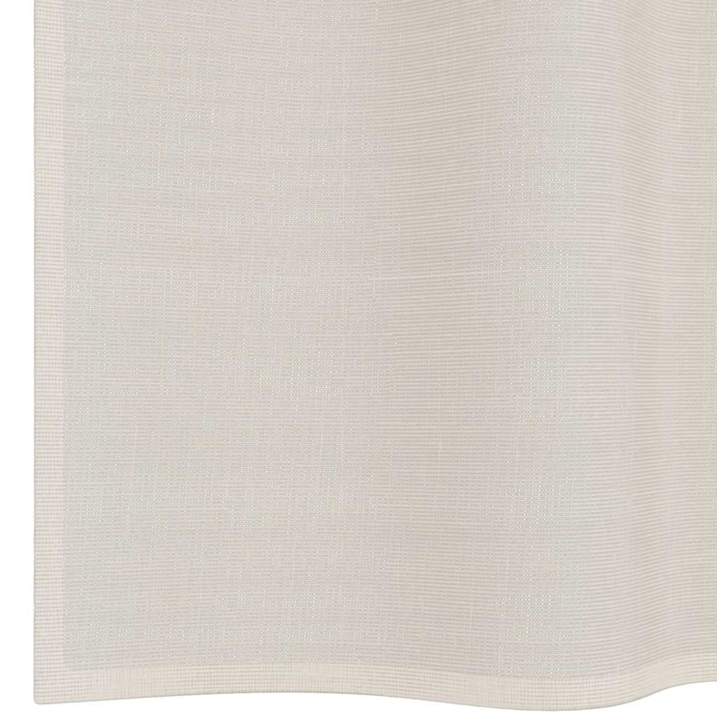 Voile Curtains with Grommets 2 pcs Cream 140x140 cm