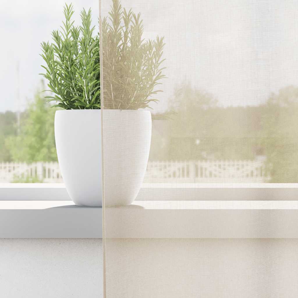 Voile Curtains with Grommets 2 pcs Cream 140x260 cm