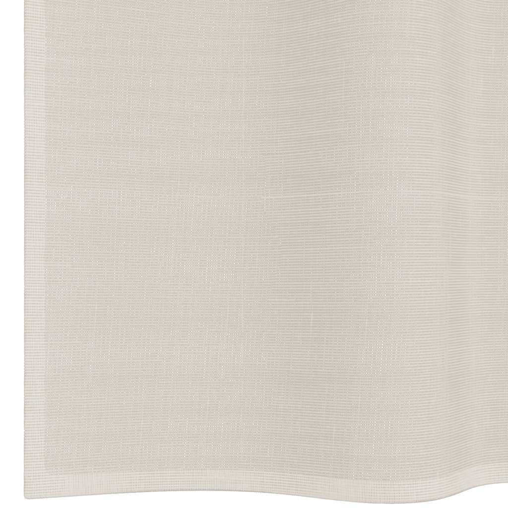 Voile Curtains with Grommets 2 pcs Cream 140x260 cm