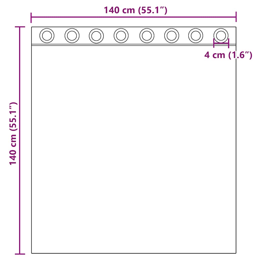 Voile Curtains with Grommets 2 pcs Light Pink 140x140 cm