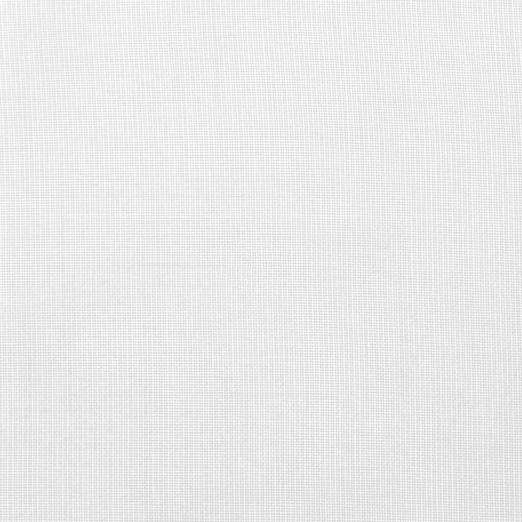 Voile Curtains with Rod Pockets 2 pcs White