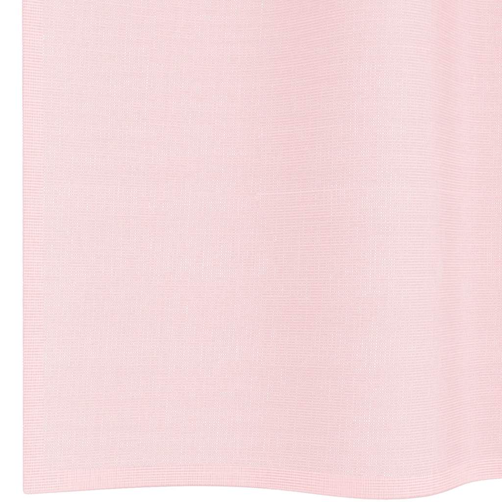 Voile Curtains with Loops 2 pcs Light Pink 140x260 cm