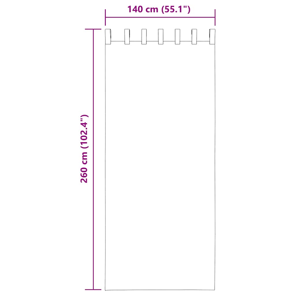 Voile Curtains with Loops 2 pcs Pink 140x260 cm