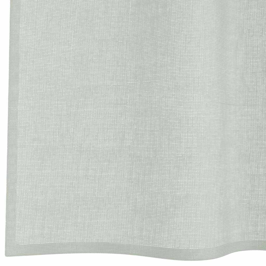 Voile Curtains with Loops 2 pcs Light Grey 140x245 cm