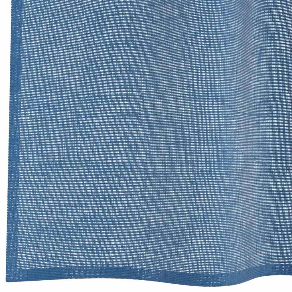Voile Curtains with Loops 2 pcs Royal Blue 140x225 cm