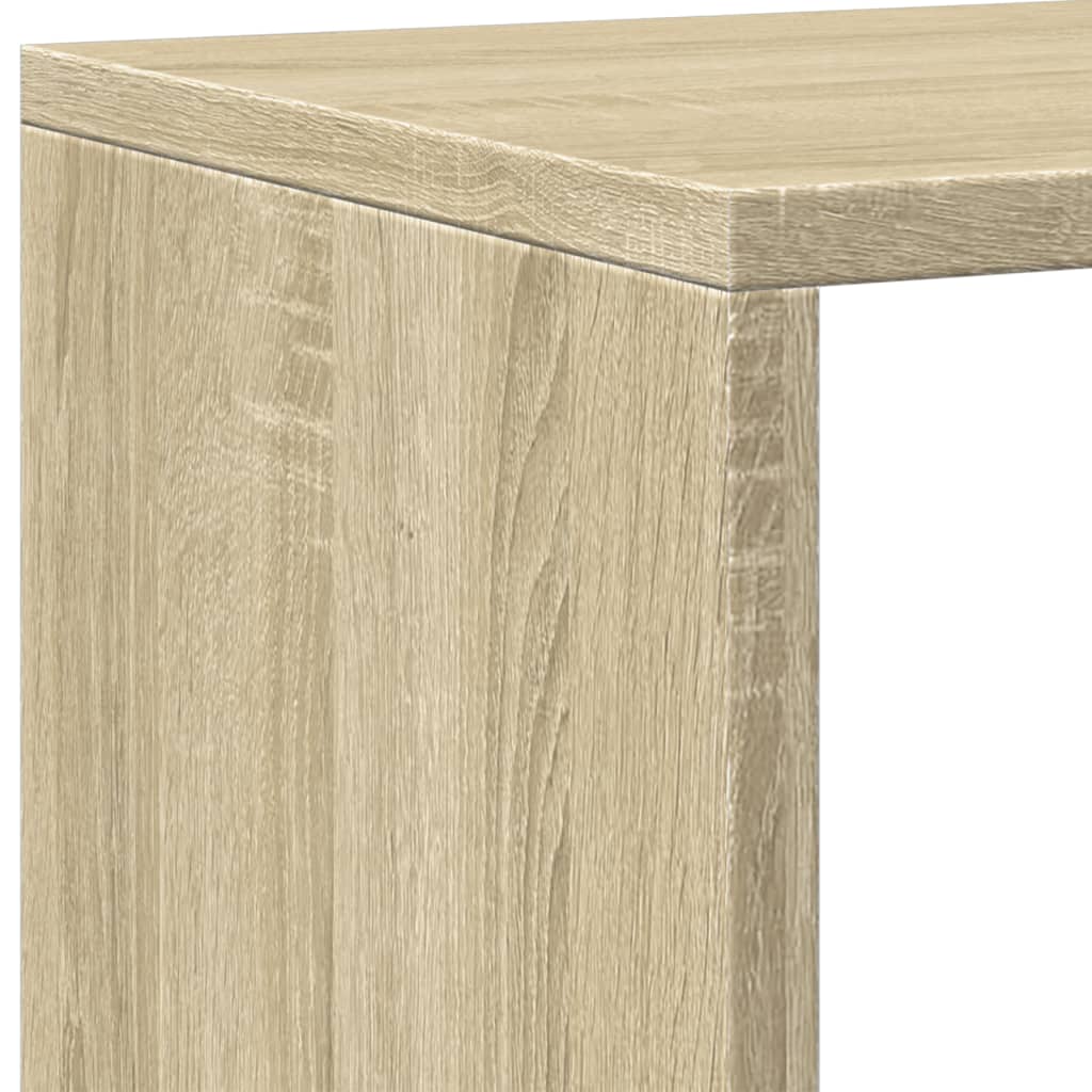 Book Cabinet Sonoma Oak 137,5x29x137,5 cm Engineered Wood