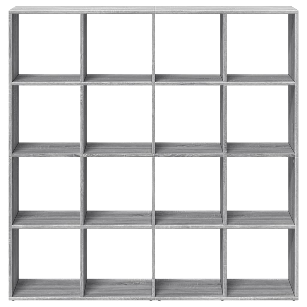Book Cabinet Grey Sonoma 137,5x29x137,5 cm Engineered Wood