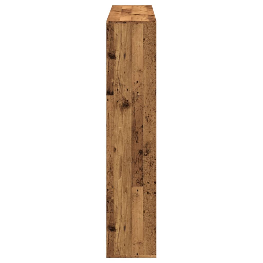 Book Cabinet Old Wood 137,5x29x137,5 cm Engineered Wood