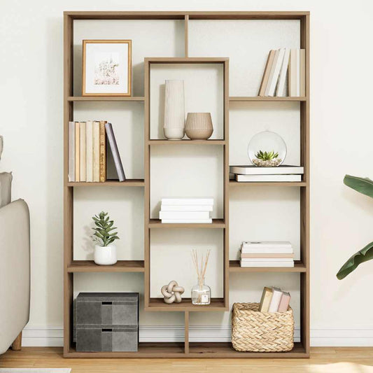 Book Cabinet Artisian Oak 102x29x143 cm Engineered Wood