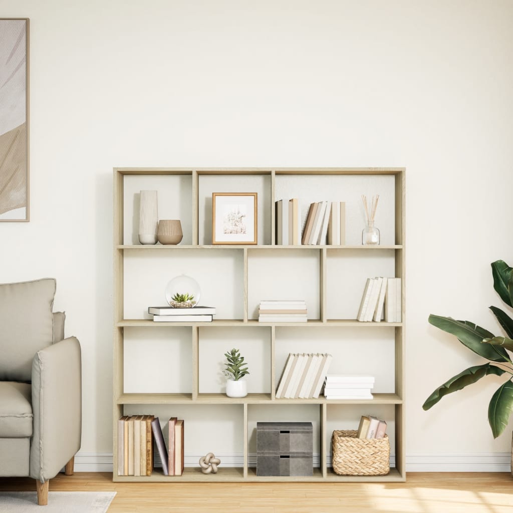Book Cabinet Sonoma Oak 132x29x141,5 cm Engineered Wood