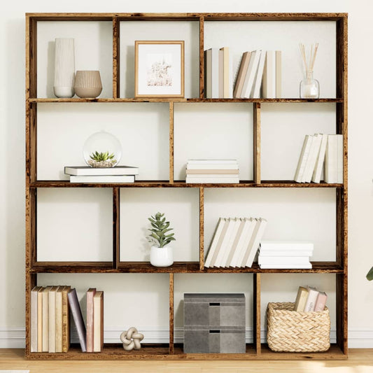 Book Cabinet Old Wood 132x29x141,5 cm Engineered Wood