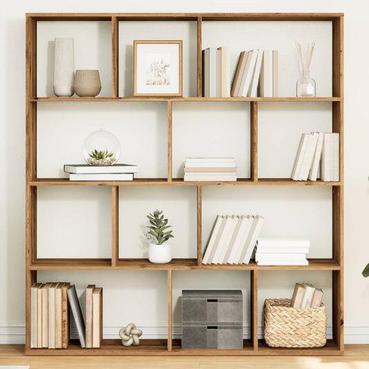 Book Cabinet Artisian Oak 132x29x141,5 cm Engineered Wood