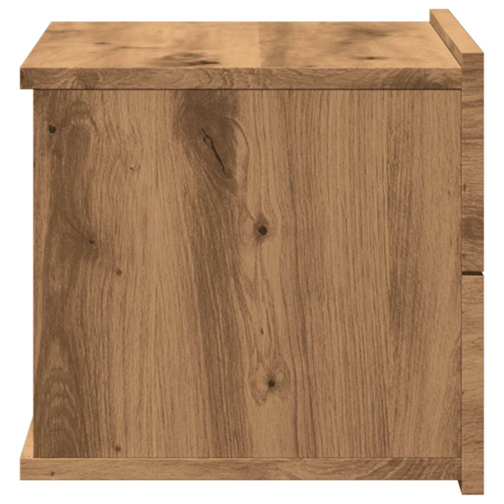 vidaXL Wall-mounted Bedside Cabinets 2 pcs Artisan Oak 40x32x30 cm