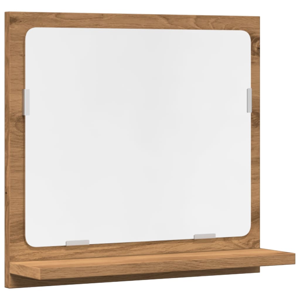 vidaXL Bathroom Mirror Cabinet Artisan Oak 40x11x37 cm Engineered Wood