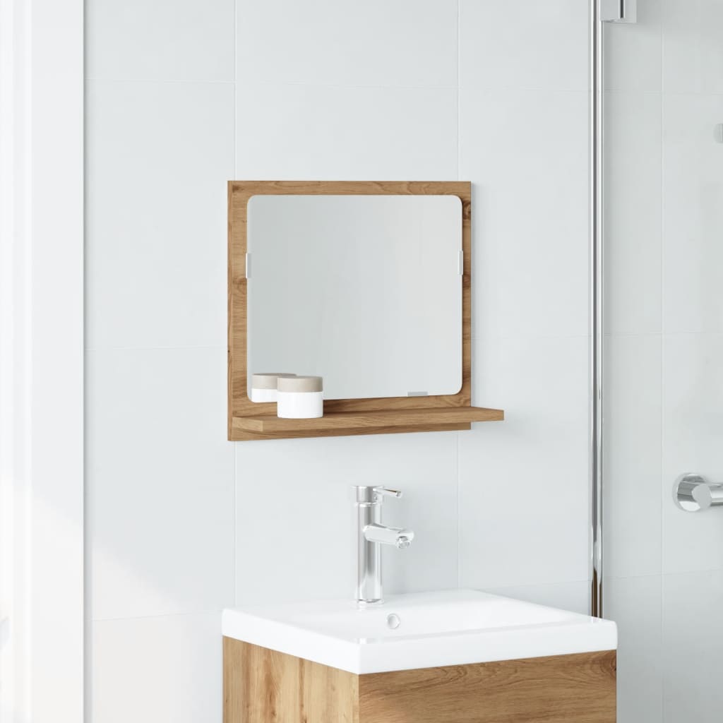 vidaXL Bathroom Mirror Cabinet Artisan Oak 40x11x37 cm Engineered Wood