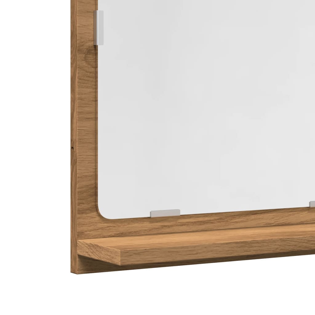 vidaXL Bathroom Mirror Cabinet Artisan Oak 40x11x37 cm Engineered Wood