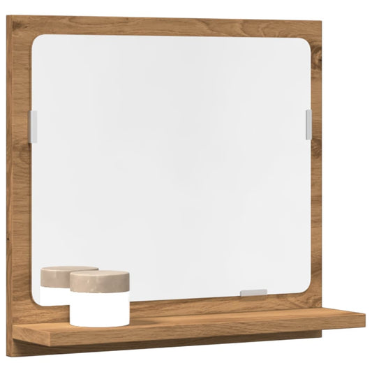 vidaXL Bathroom Mirror Cabinet Artisan Oak 40x11x37 cm Engineered Wood