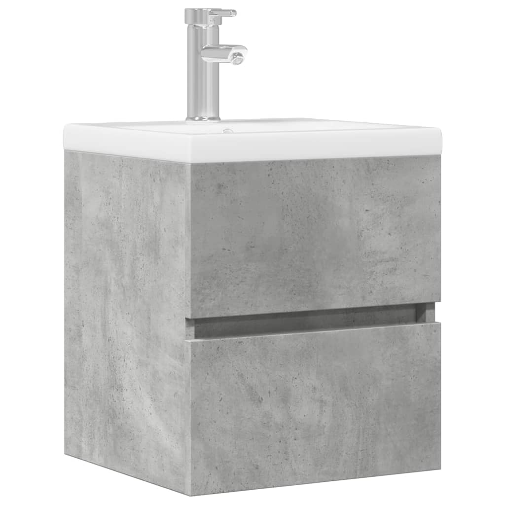 Sink Cabinet Concrete Grey 41x38,5x45 cm Engineered Wood
