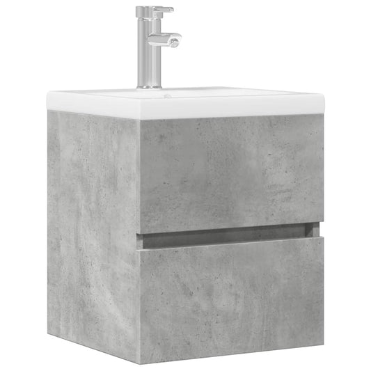 Sink Cabinet Concrete Grey 41x38,5x45 cm Engineered Wood