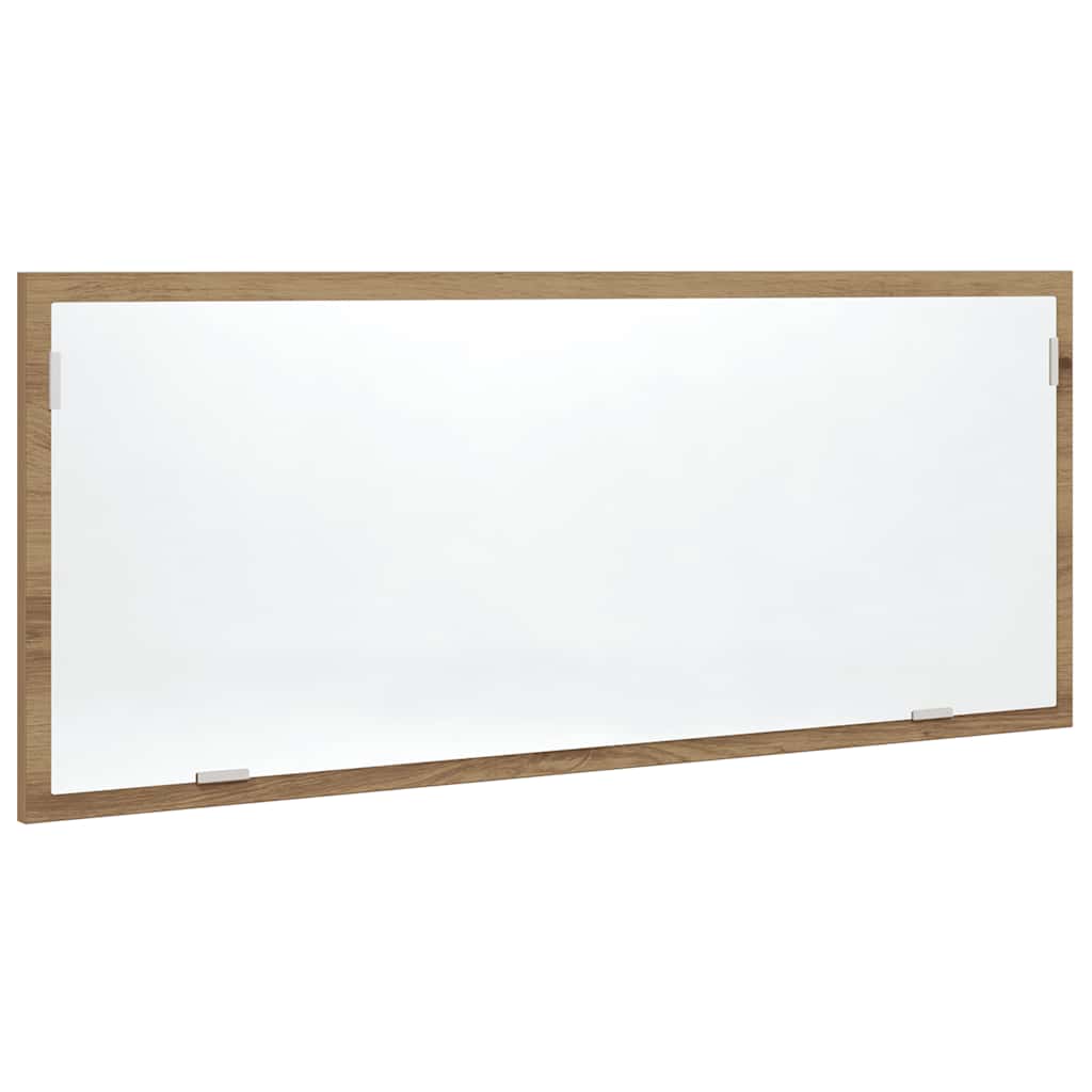 LED Bathroom Mirror Artisan Oak 100x8,5x37 cm Engineered Wood