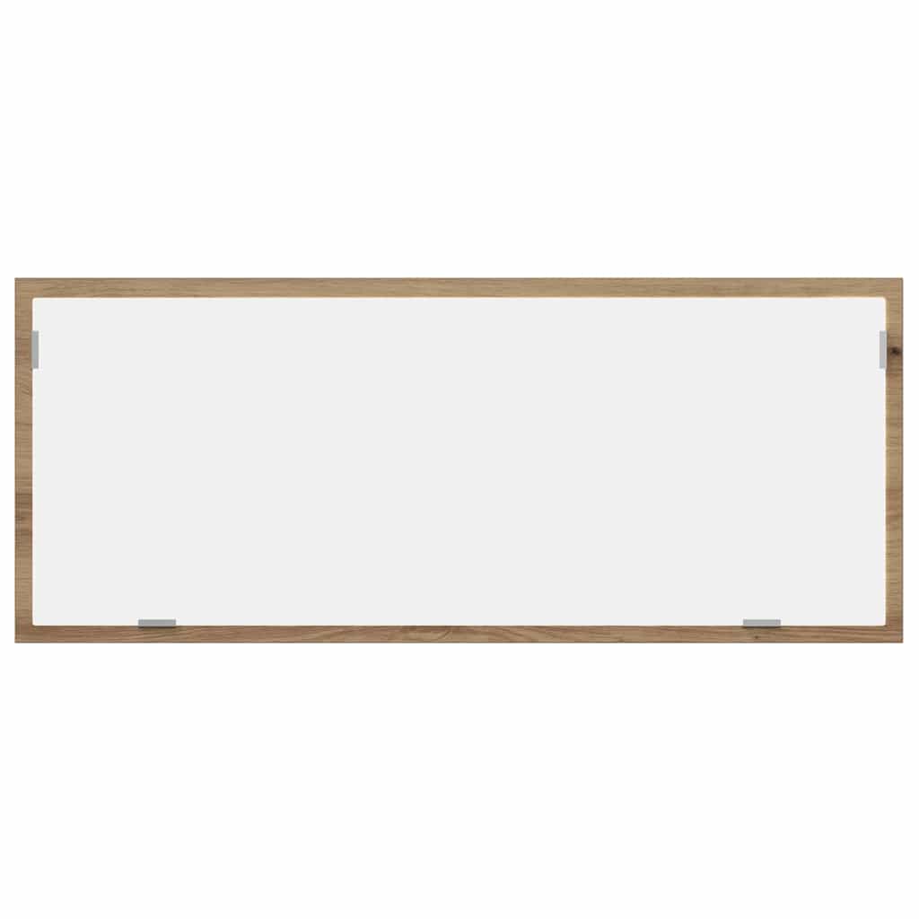 LED Bathroom Mirror Artisan Oak 100x8.5x37 cm Engineered Wood