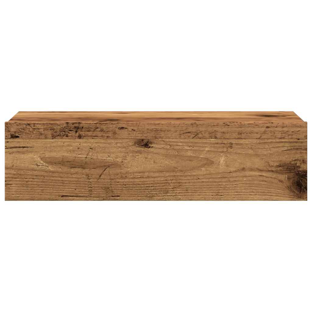 TV Cabinet with LED Lights Old Wood 60x35x15,5 cm
