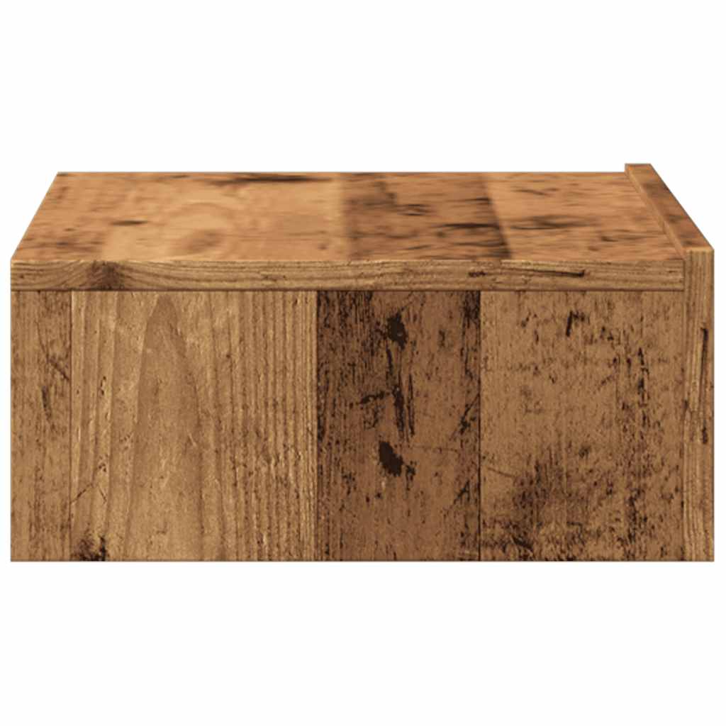 TV Cabinet with LED Lights Old Wood 60x35x15,5 cm