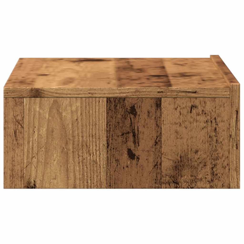 2 Piece TV Cabinet Set with LED Lights Old Wood 60x35x15,5 cm