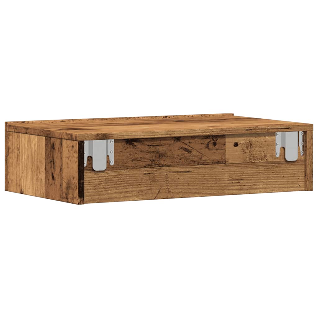 2 Piece TV Cabinet Set with LED Lights Old Wood 60x35x15,5 cm