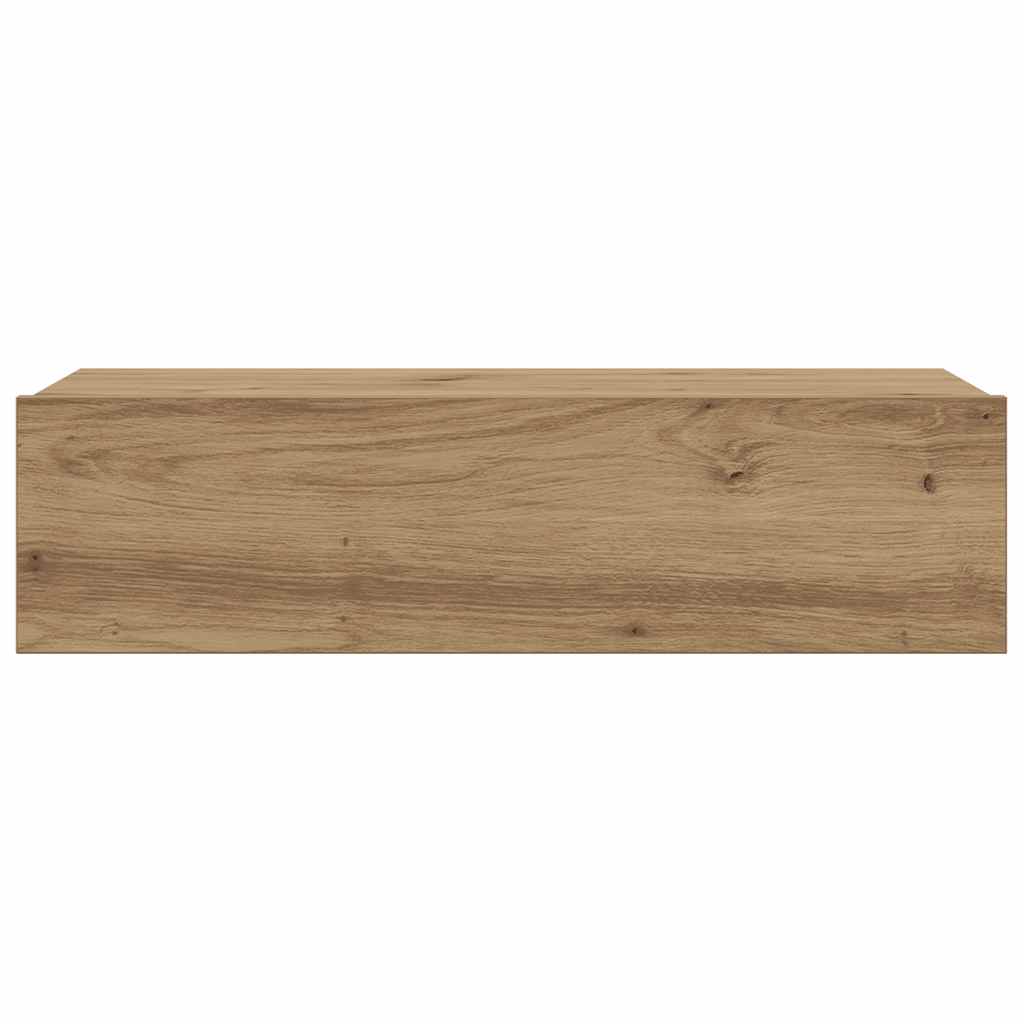 TV Cabinet with LED Lights Artisan Oak 60x35x15,5 cm