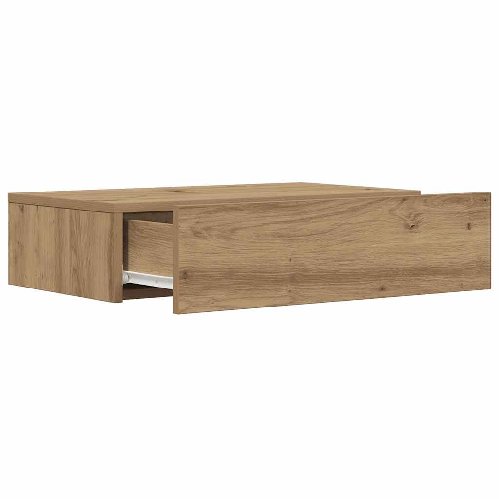 TV Cabinet with LED Lights Artisan Oak 60x35x15,5 cm