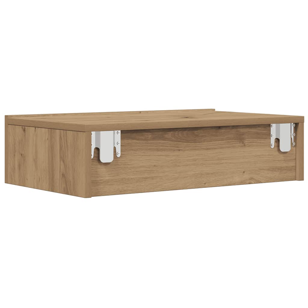 TV Cabinet with LED Lights Artisan Oak 60x35x15,5 cm