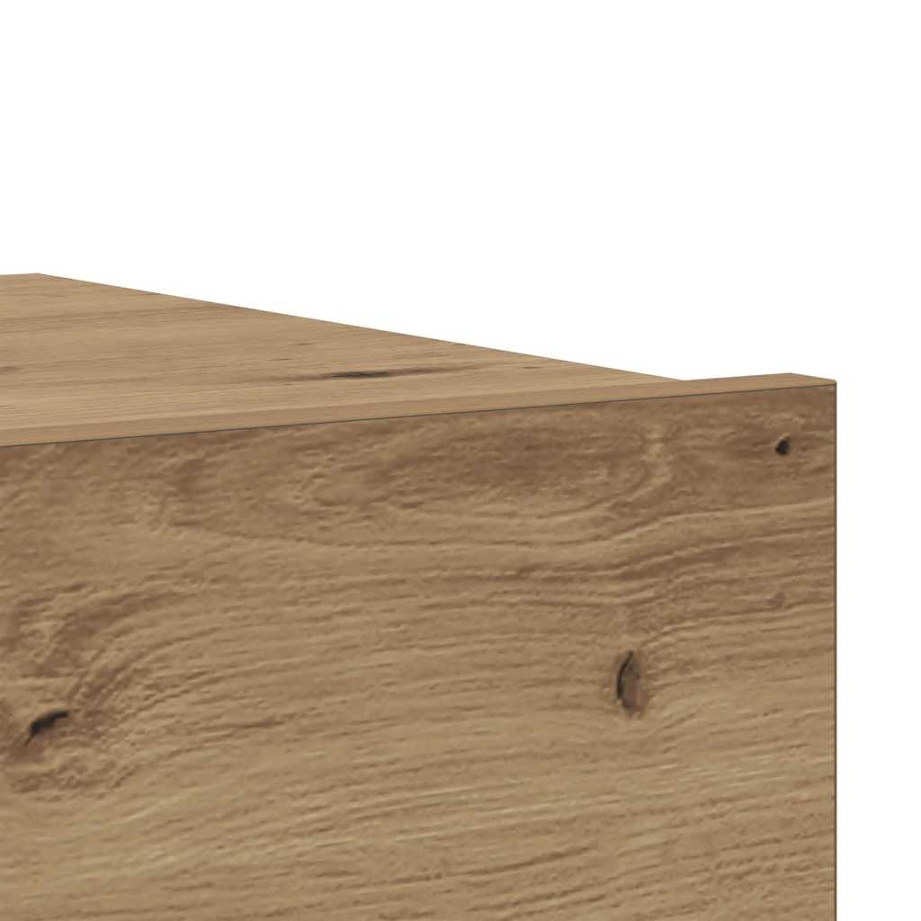 TV Cabinet with LED Lights Artisan Oak 60x35x15,5 cm