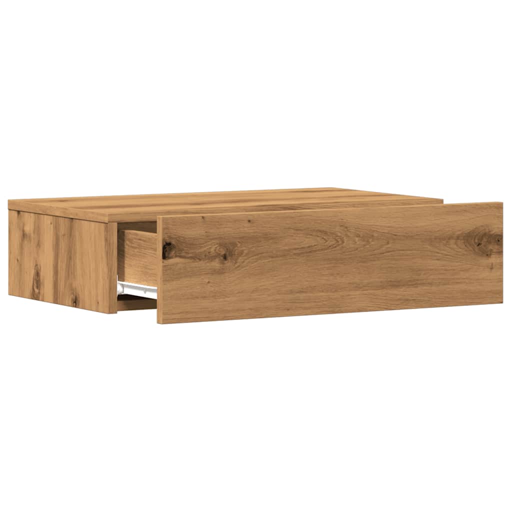 2 Piece TV Cabinet Set with LED Lights Artisan Oak 60x35x15,5 cm