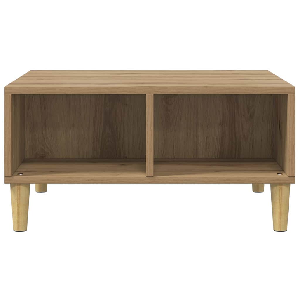 Coffee Table Artisan Oak 60x60x30 cm Engineered Wood