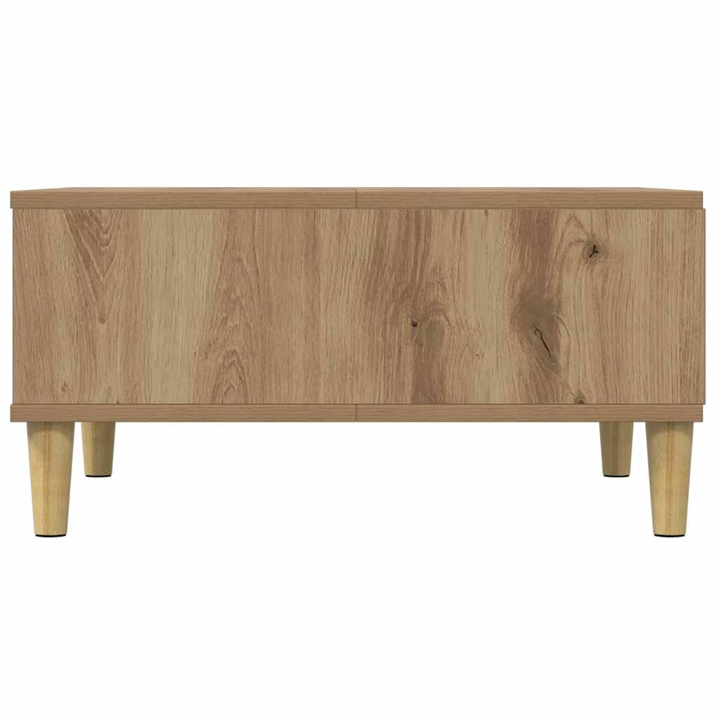 Coffee Table Artisan Oak 60x60x30 cm Engineered Wood