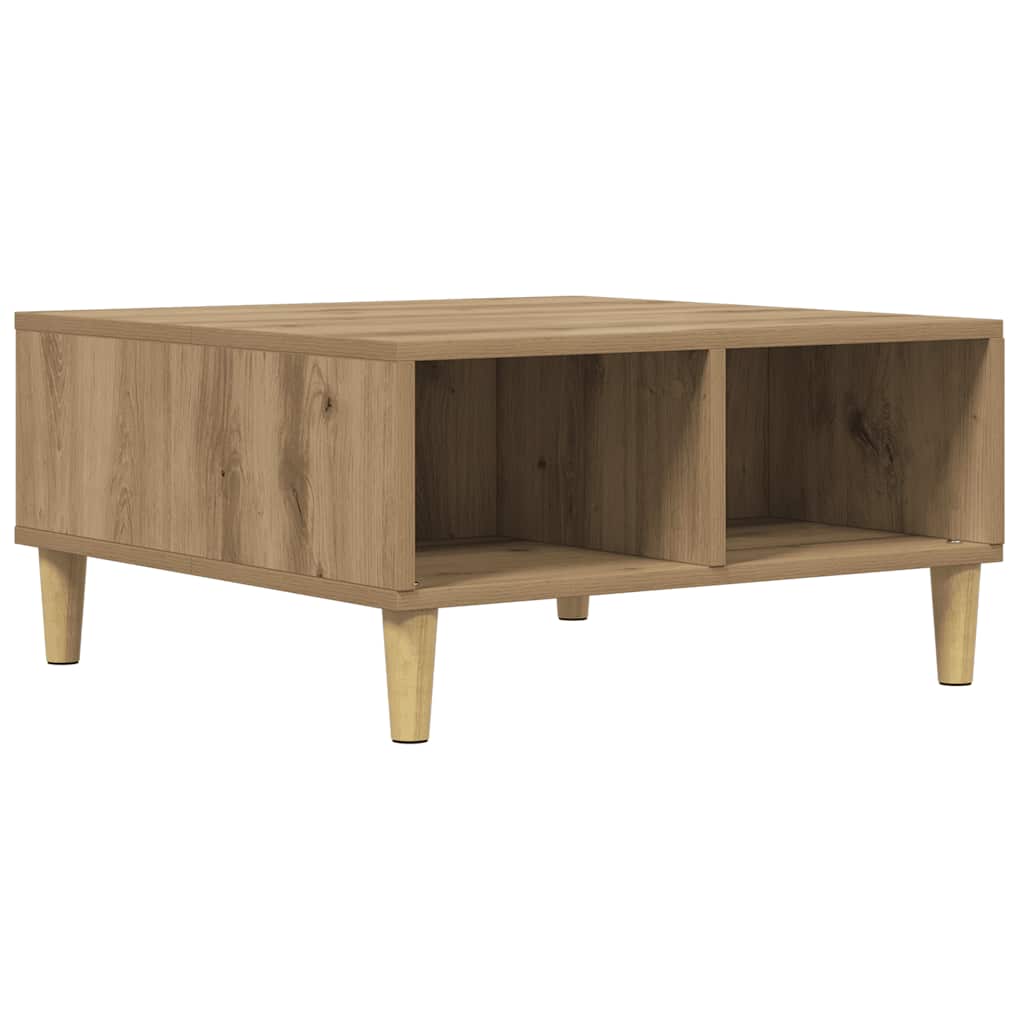 Coffee Table Artisan Oak 60x60x30 cm Engineered Wood