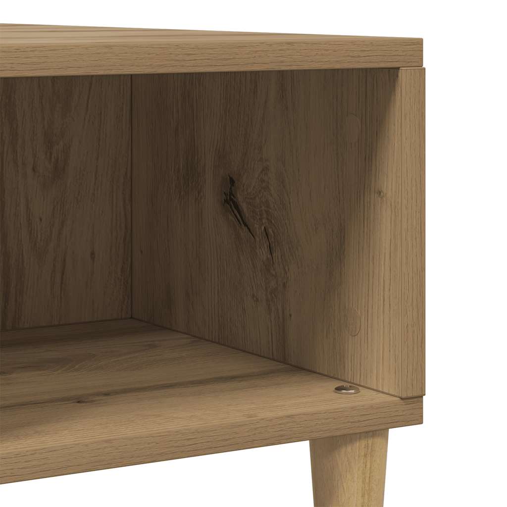Coffee Table Artisan Oak 60x60x30 cm Engineered Wood