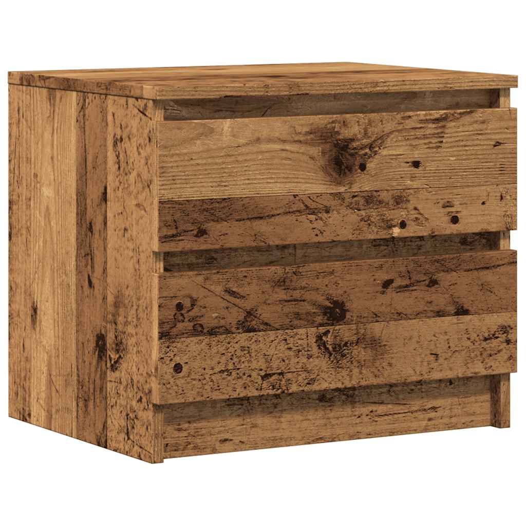 vidaXL Bedside Cabinet Old Wood 50x40x43.5 cm Engineered Wood