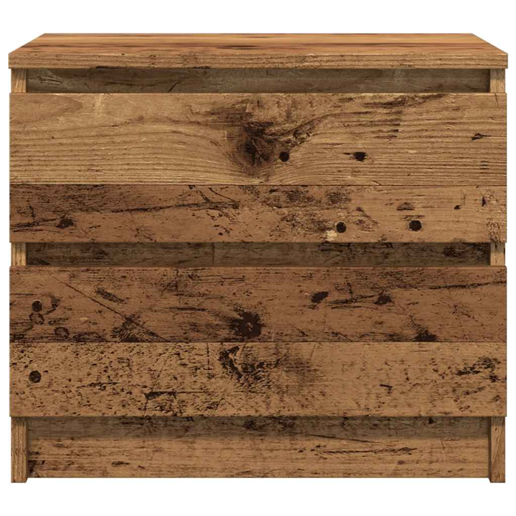 vidaXL Bedside Cabinet Old Wood 50x40x43.5 cm Engineered Wood
