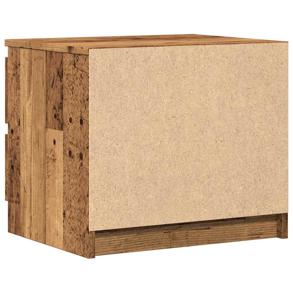 vidaXL Bedside Cabinet Old Wood 50x40x43.5 cm Engineered Wood