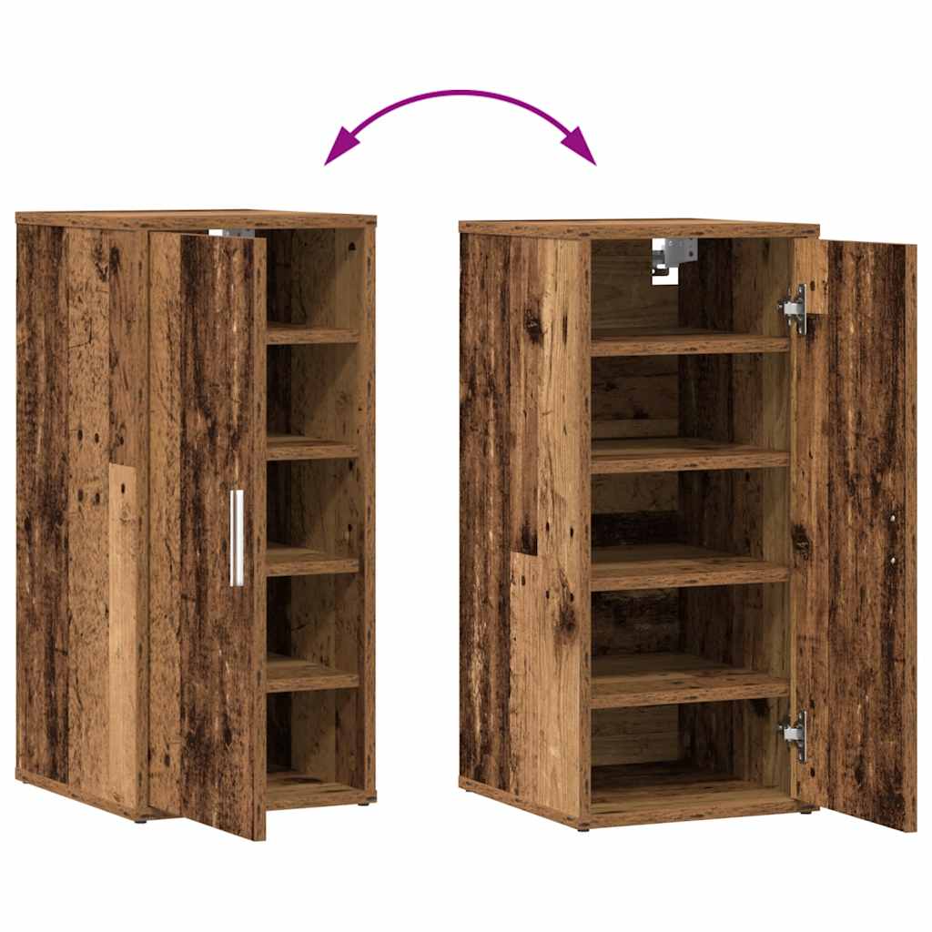 Shoe Cabinet Old Wood 32x35x70 cm Engineered Wood
