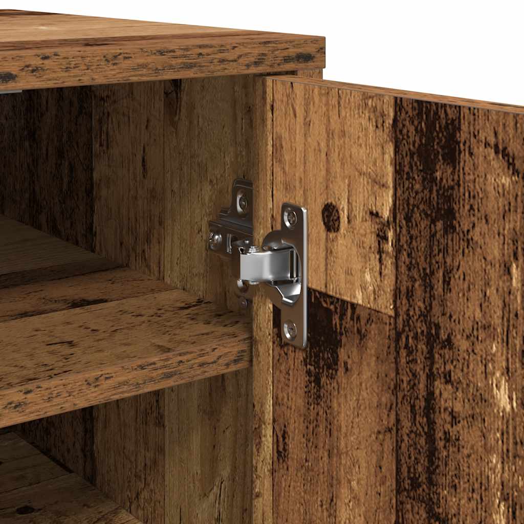 Shoe Cabinet Old Wood 32x35x70 cm Engineered Wood